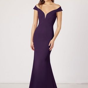 Azazie Plum Monica Dress size A8